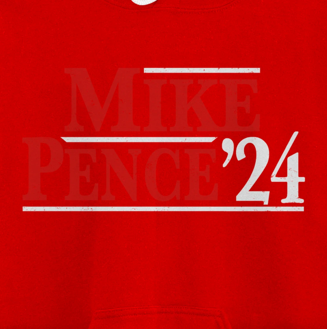 Mike Pence For President 2024 Vintage Distressed Campaign Pullover Hoodie