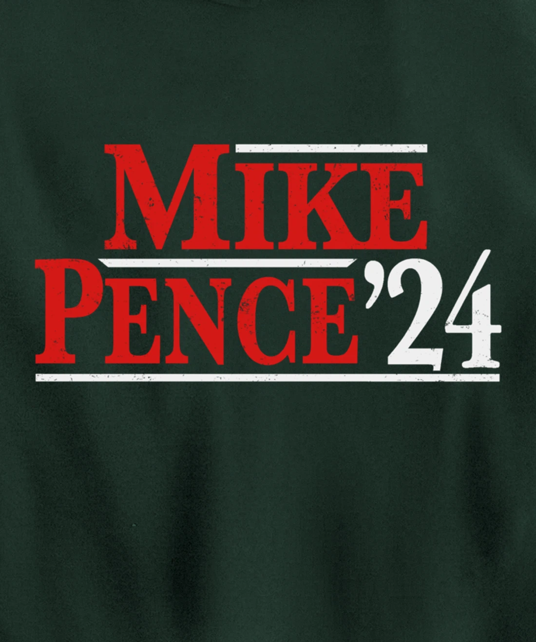 Mike Pence For President 2024 Vintage Distressed Campaign Pullover Hoodie