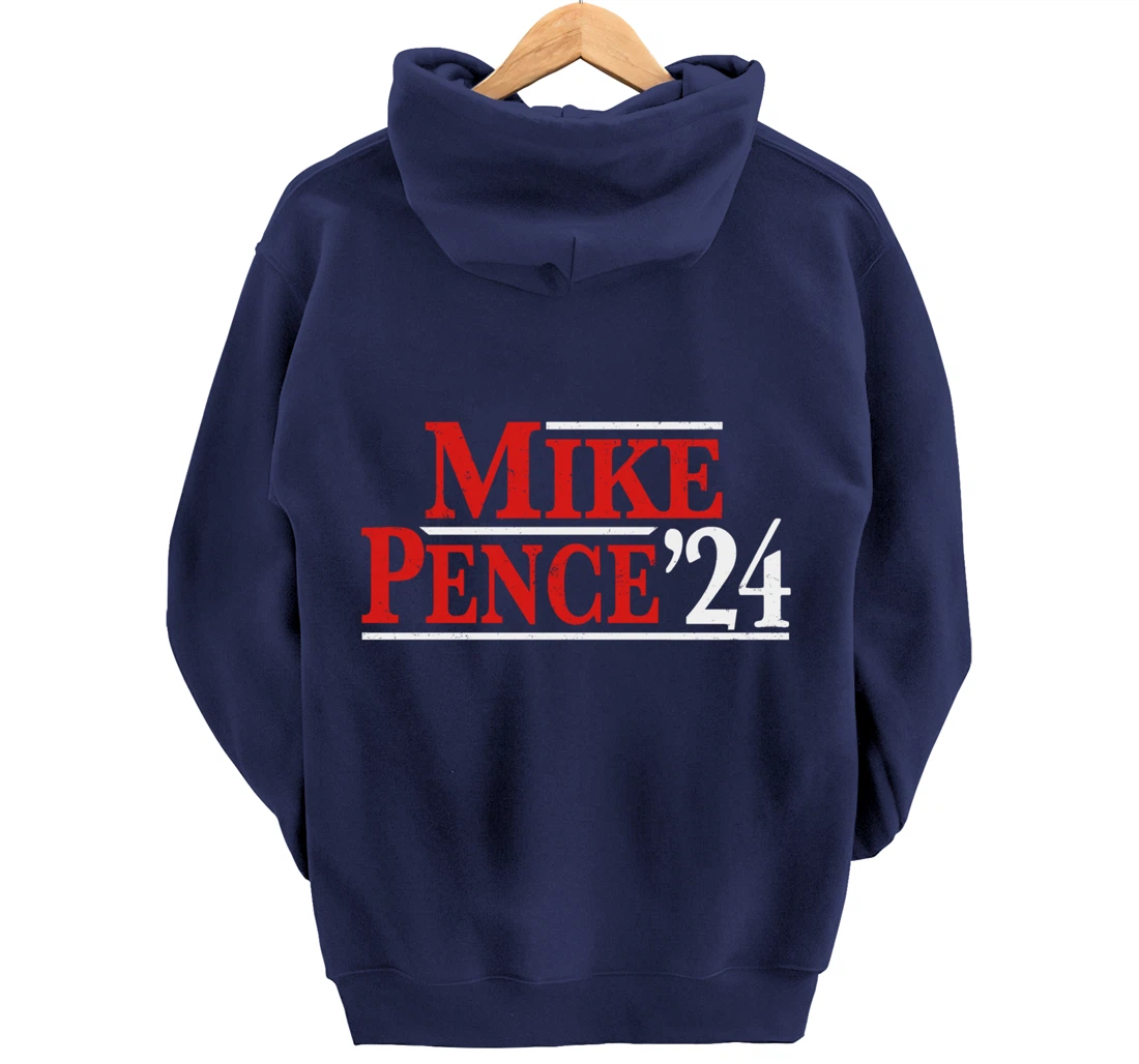 Mike Pence For President 2024 Vintage Distressed Campaign Pullover Hoodie