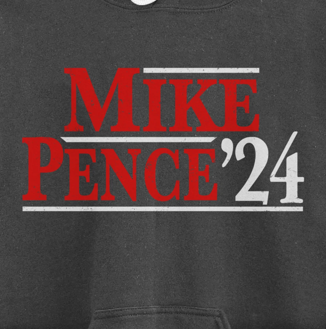 Mike Pence For President 2024 Vintage Distressed Campaign Pullover Hoodie