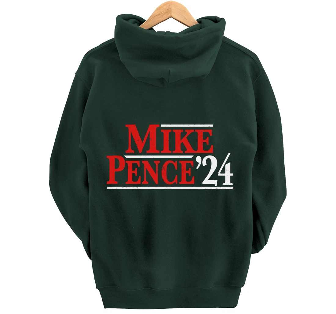 Mike Pence For President 2024 Vintage Distressed Campaign Pullover Hoodie