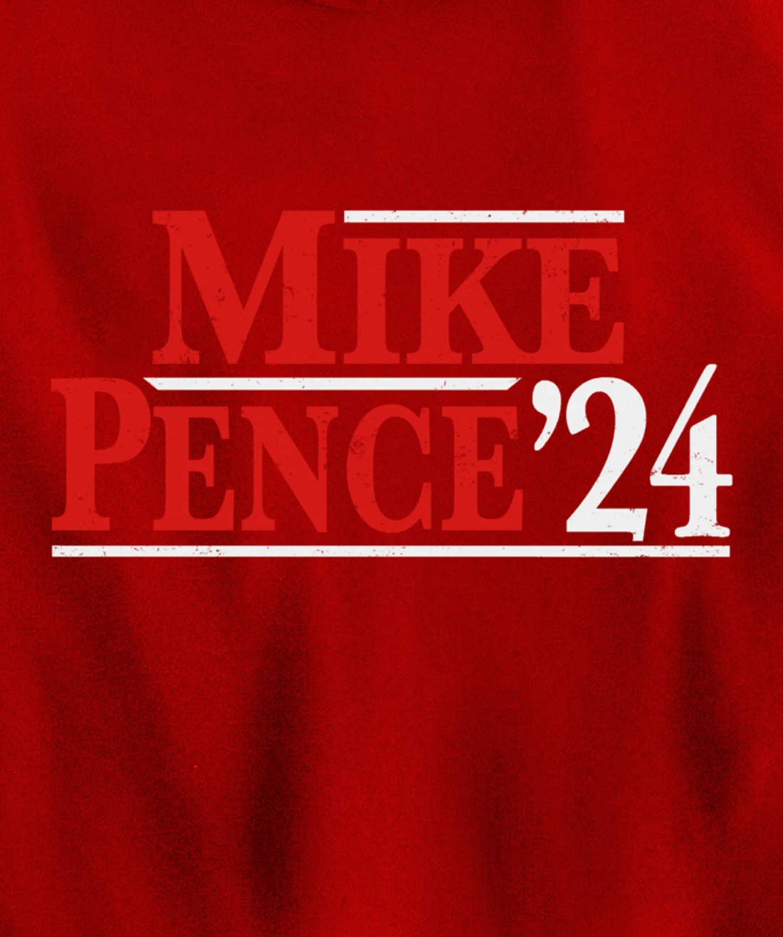 Mike Pence For President 2024 Vintage Distressed Campaign Pullover Hoodie