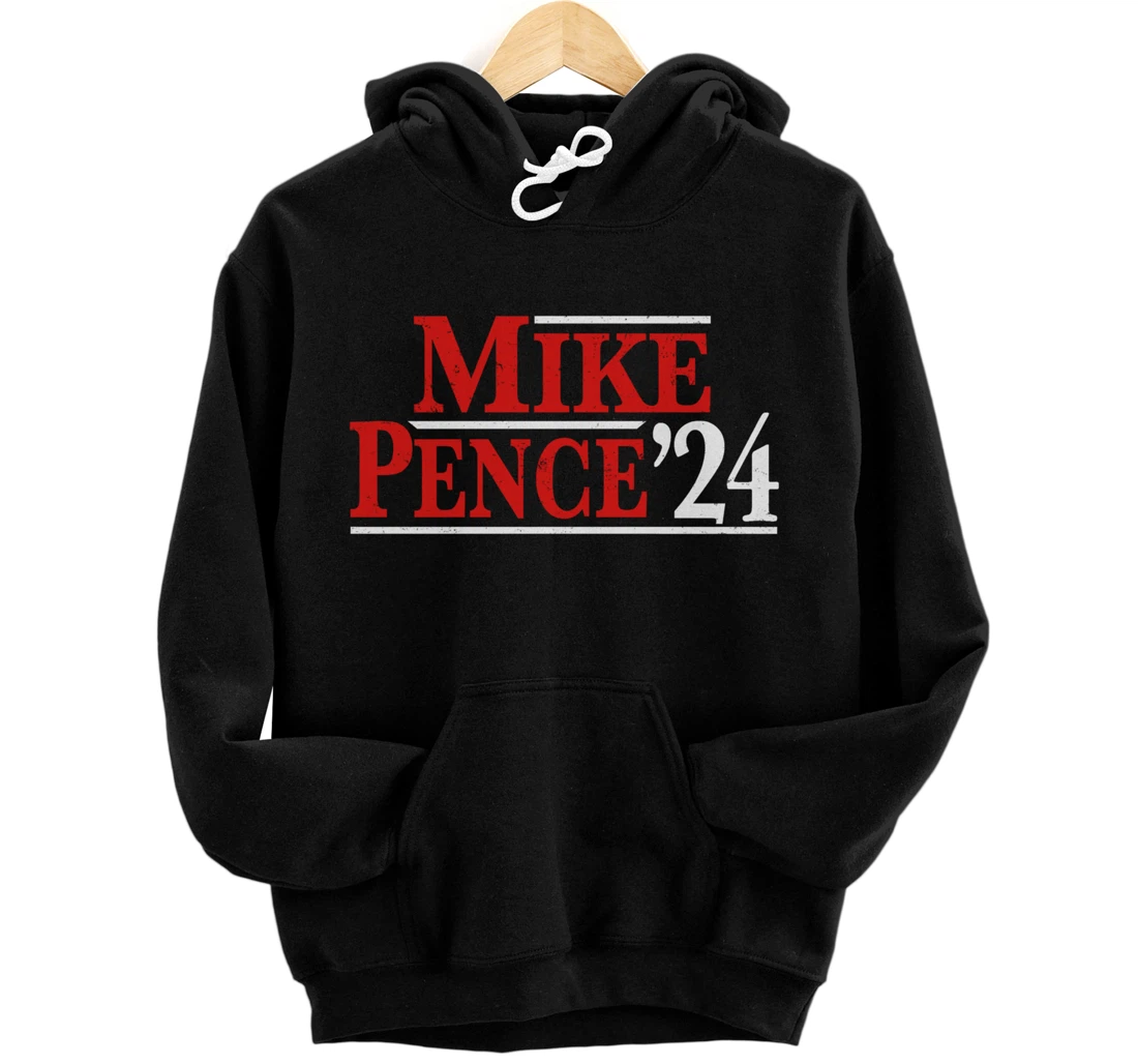 Mike Pence For President 2024 Vintage Distressed Campaign Pullover Hoodie