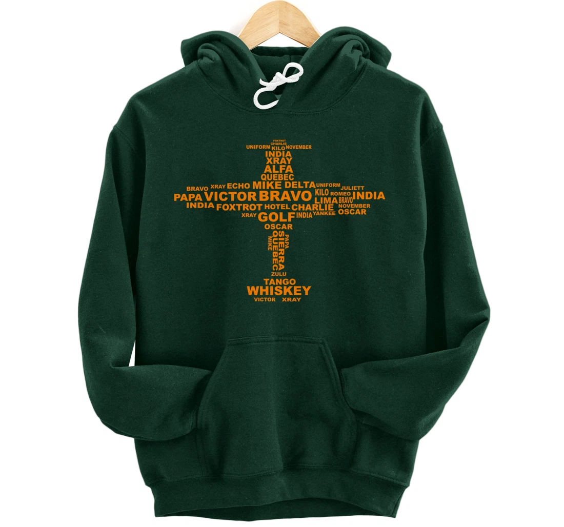 Full Phonetic Alphabet | Cute Plane Letters Gift Pullover Hoodie