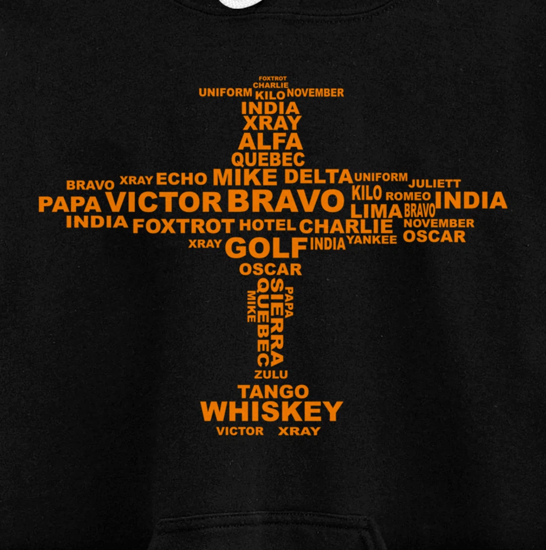 Full Phonetic Alphabet | Cute Plane Letters Gift Pullover Hoodie