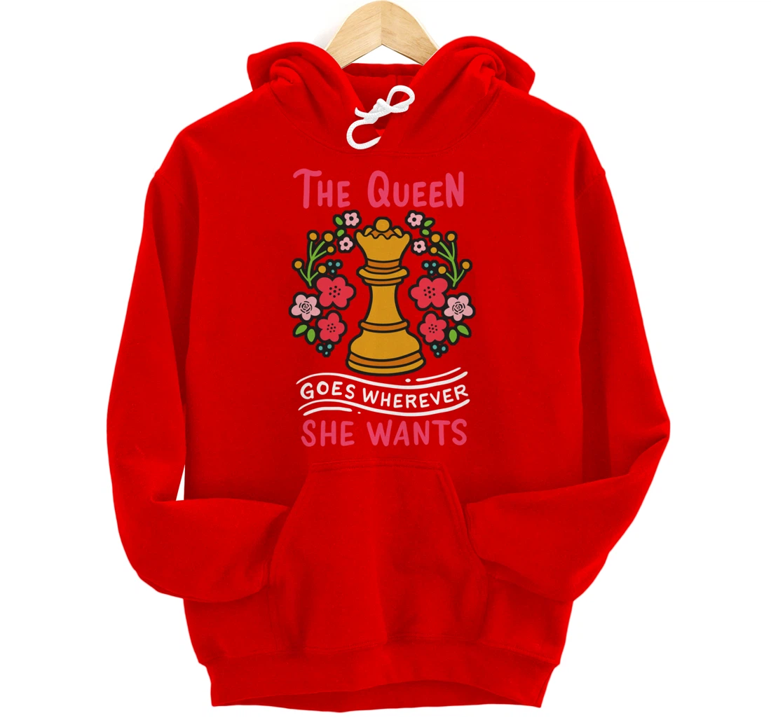 Chess Chessmen Chessboxing Queen Chess Player Gift Pullover Hoodie