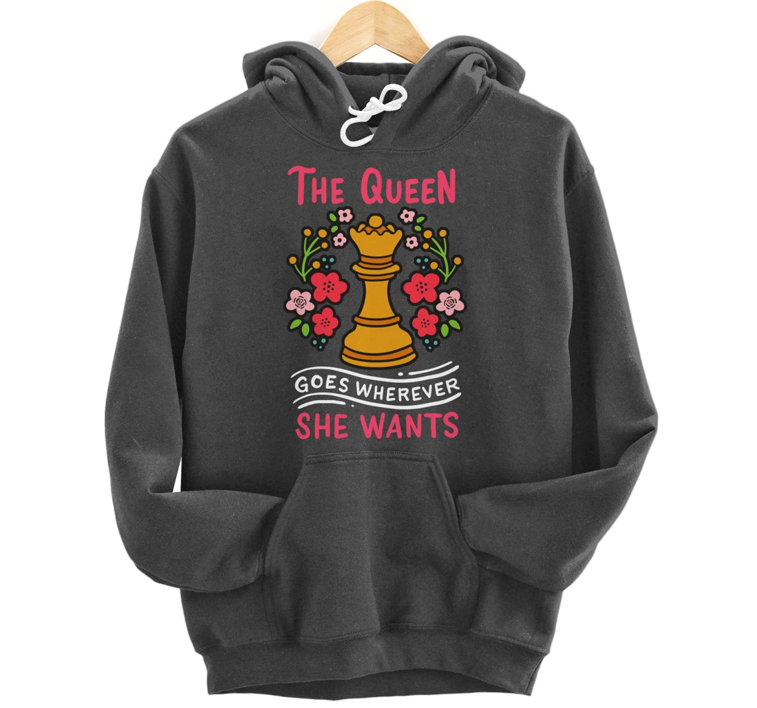 Chess Chessmen Chessboxing Queen Chess Player Gift Pullover Hoodie