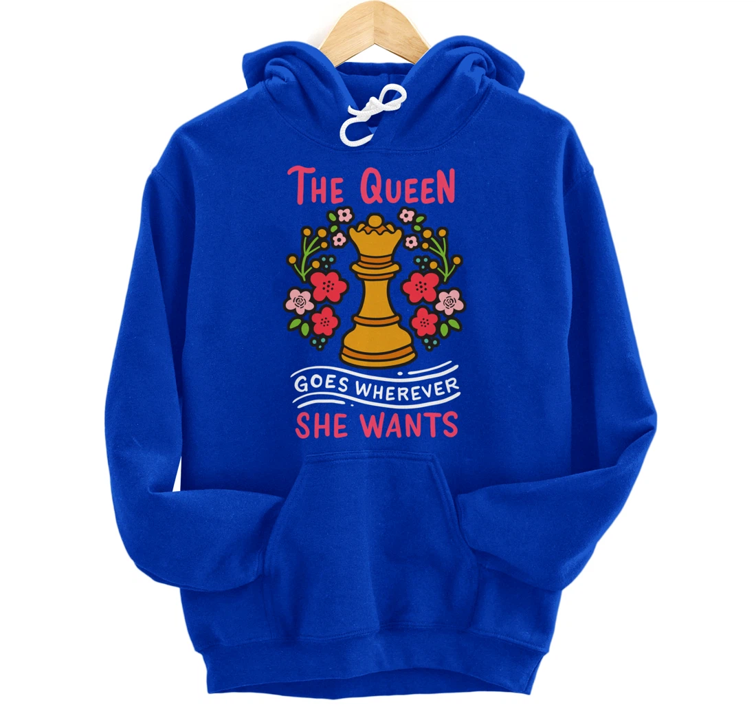 Chess Chessmen Chessboxing Queen Chess Player Gift Pullover Hoodie