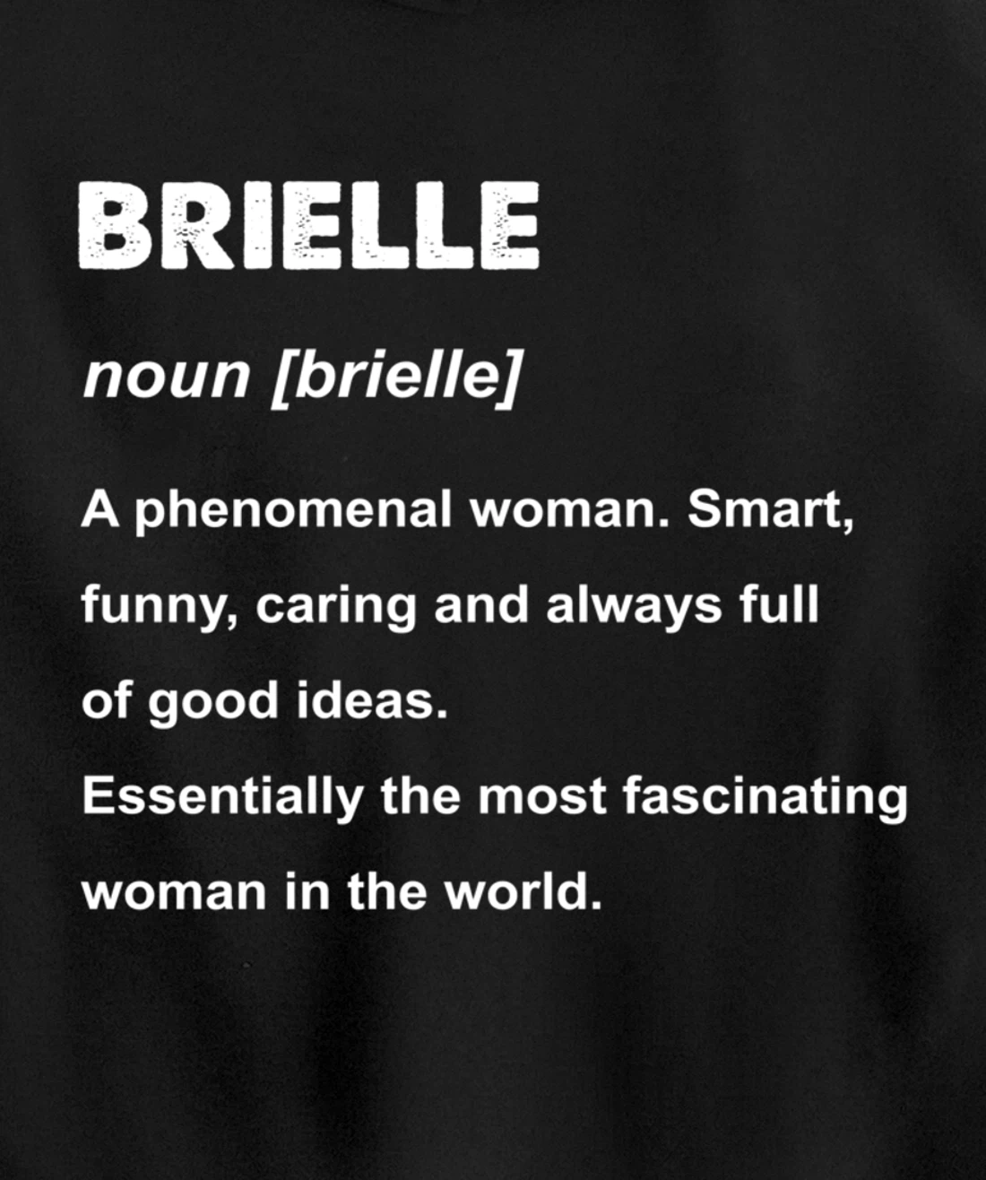 Brielle Name Pullover Hoodie