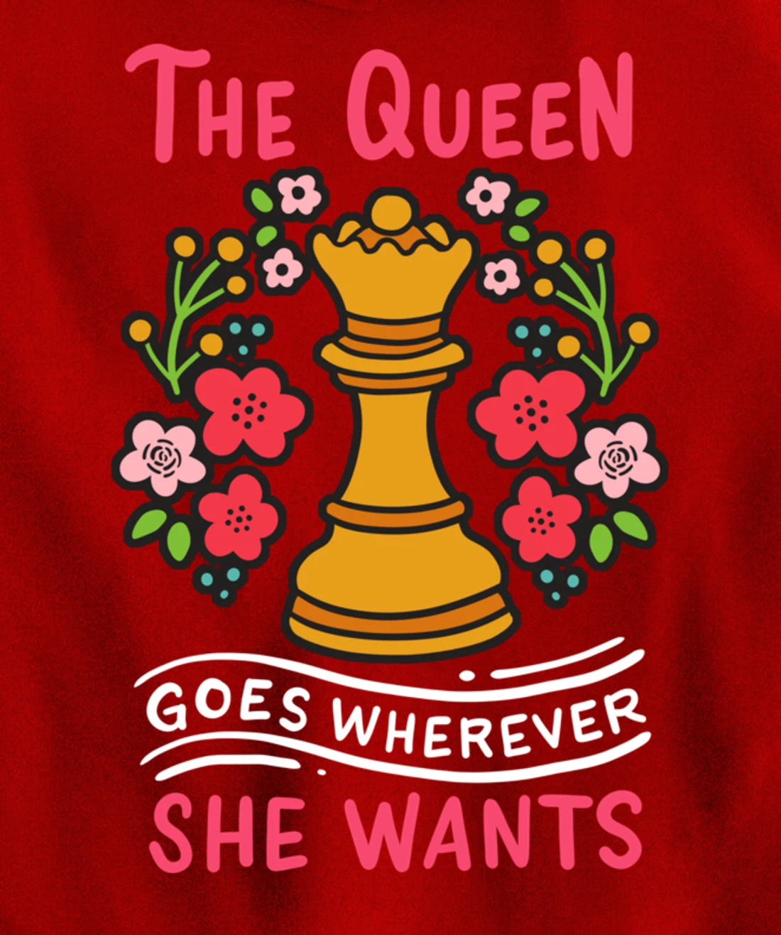 Chess Chessmen Chessboxing Queen Chess Player Gift Pullover Hoodie