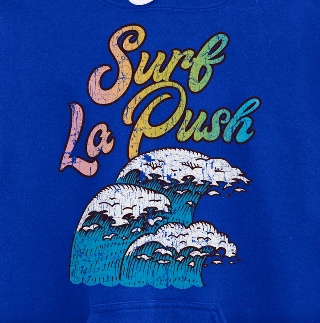 La Push, Washington Surf Vintage Retro 60s 70s 80s Graphic Pullover Hoodie