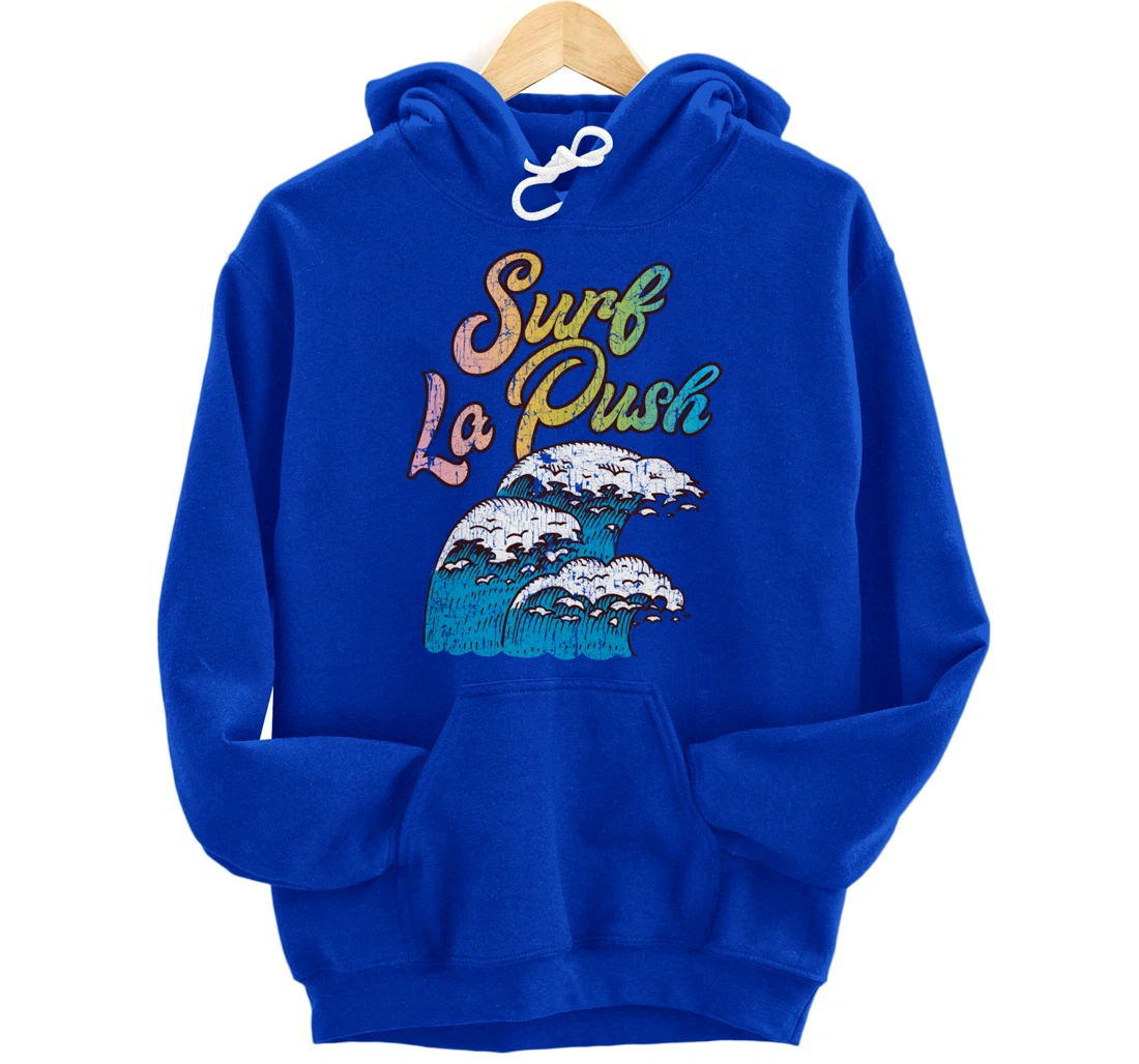 La Push, Washington Surf Vintage Retro 60s 70s 80s Graphic Pullover Hoodie