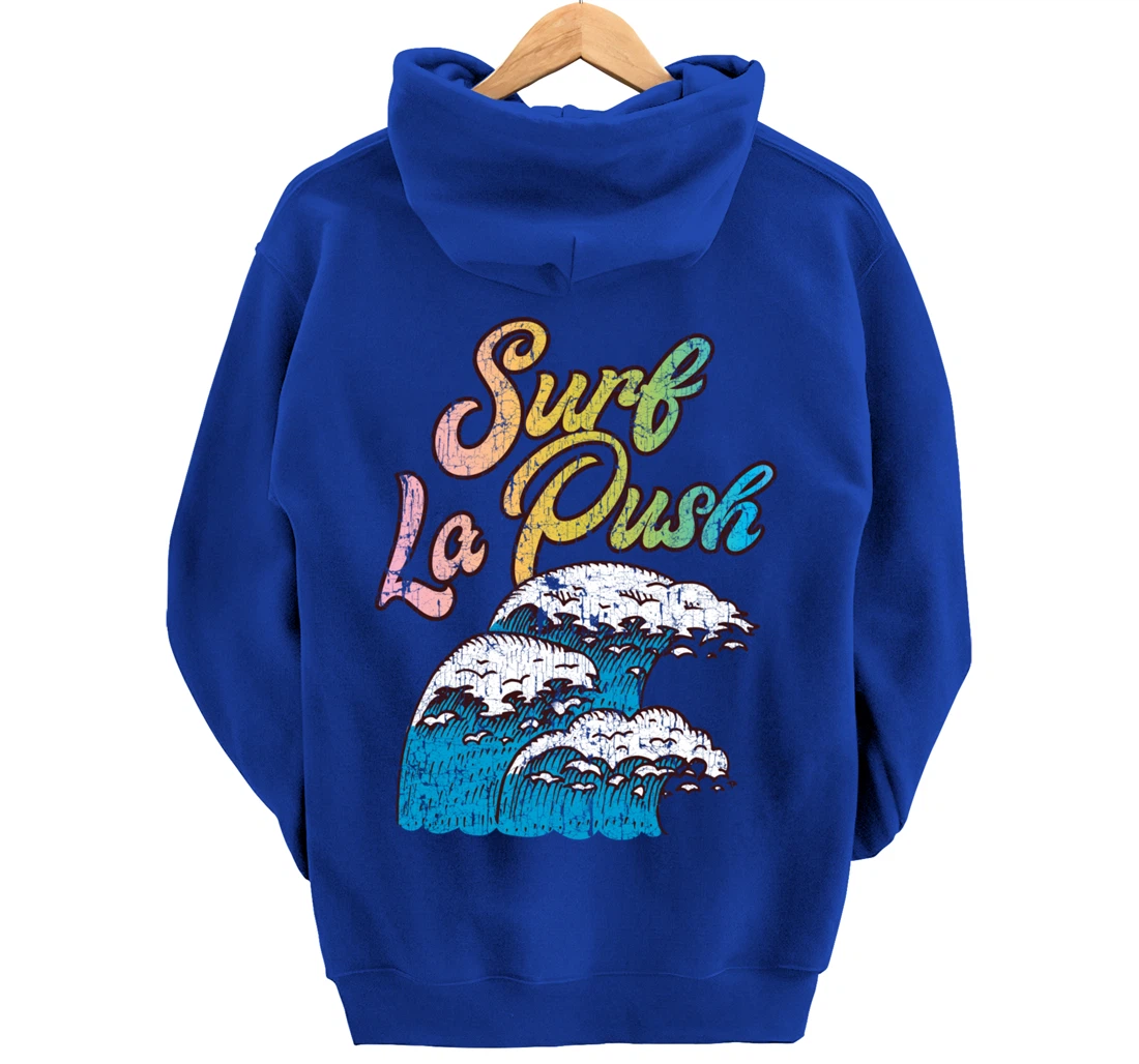 La Push, Washington Surf Vintage Retro 60s 70s 80s Graphic Pullover Hoodie