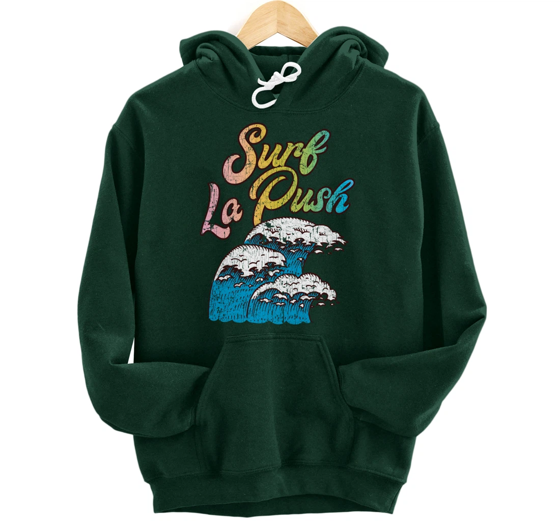 La Push, Washington Surf Vintage Retro 60s 70s 80s Graphic Pullover Hoodie
