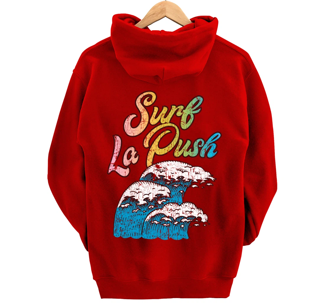 La Push, Washington Surf Vintage Retro 60s 70s 80s Graphic Pullover Hoodie