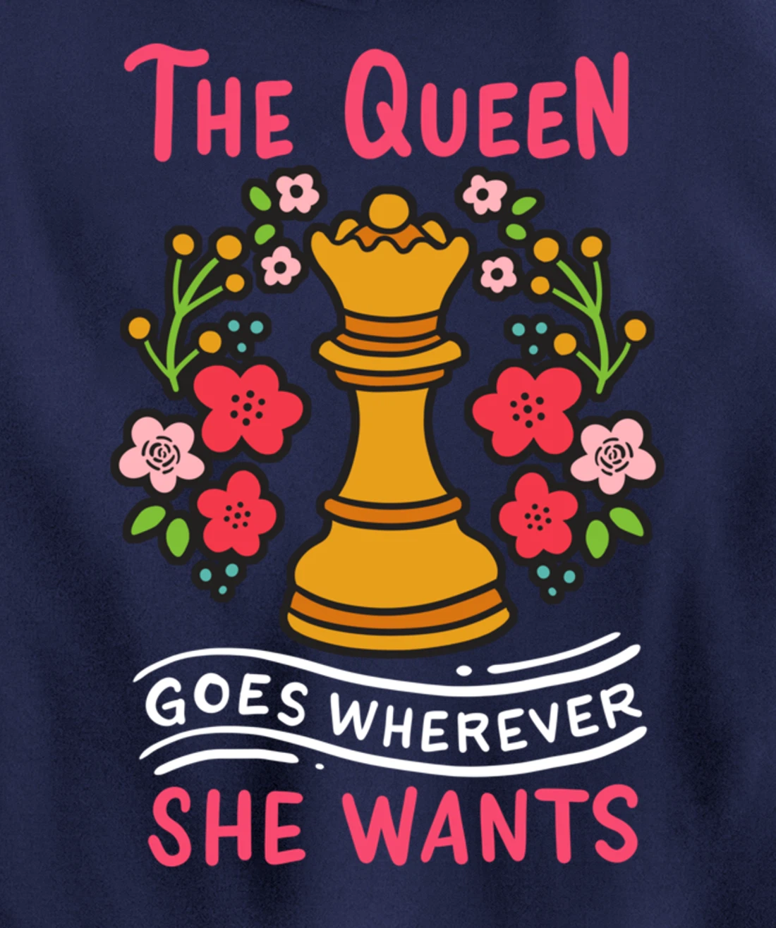 Chess Chessmen Chessboxing Queen Chess Player Gift Pullover Hoodie