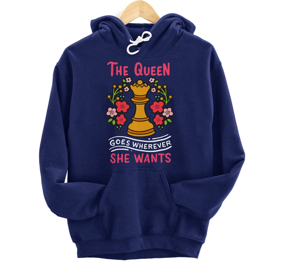 Chess Chessmen Chessboxing Queen Chess Player Gift Pullover Hoodie