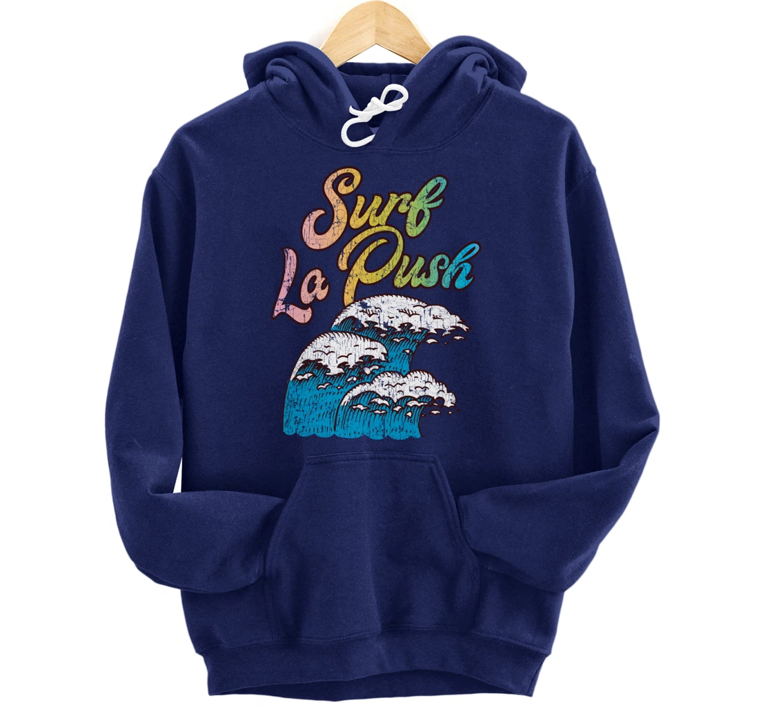 La Push, Washington Surf Vintage Retro 60s 70s 80s Graphic Pullover Hoodie