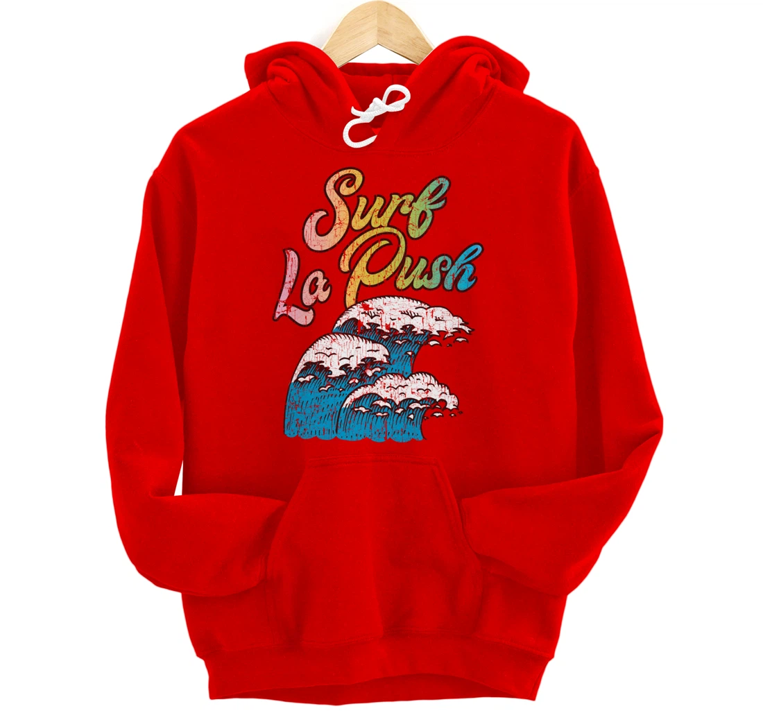 La Push, Washington Surf Vintage Retro 60s 70s 80s Graphic Pullover Hoodie