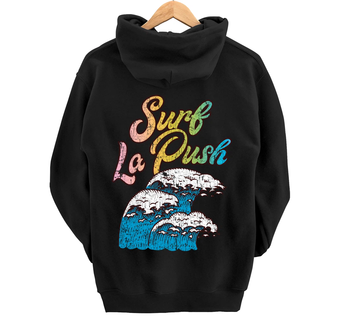 La Push, Washington Surf Vintage Retro 60s 70s 80s Graphic Pullover Hoodie