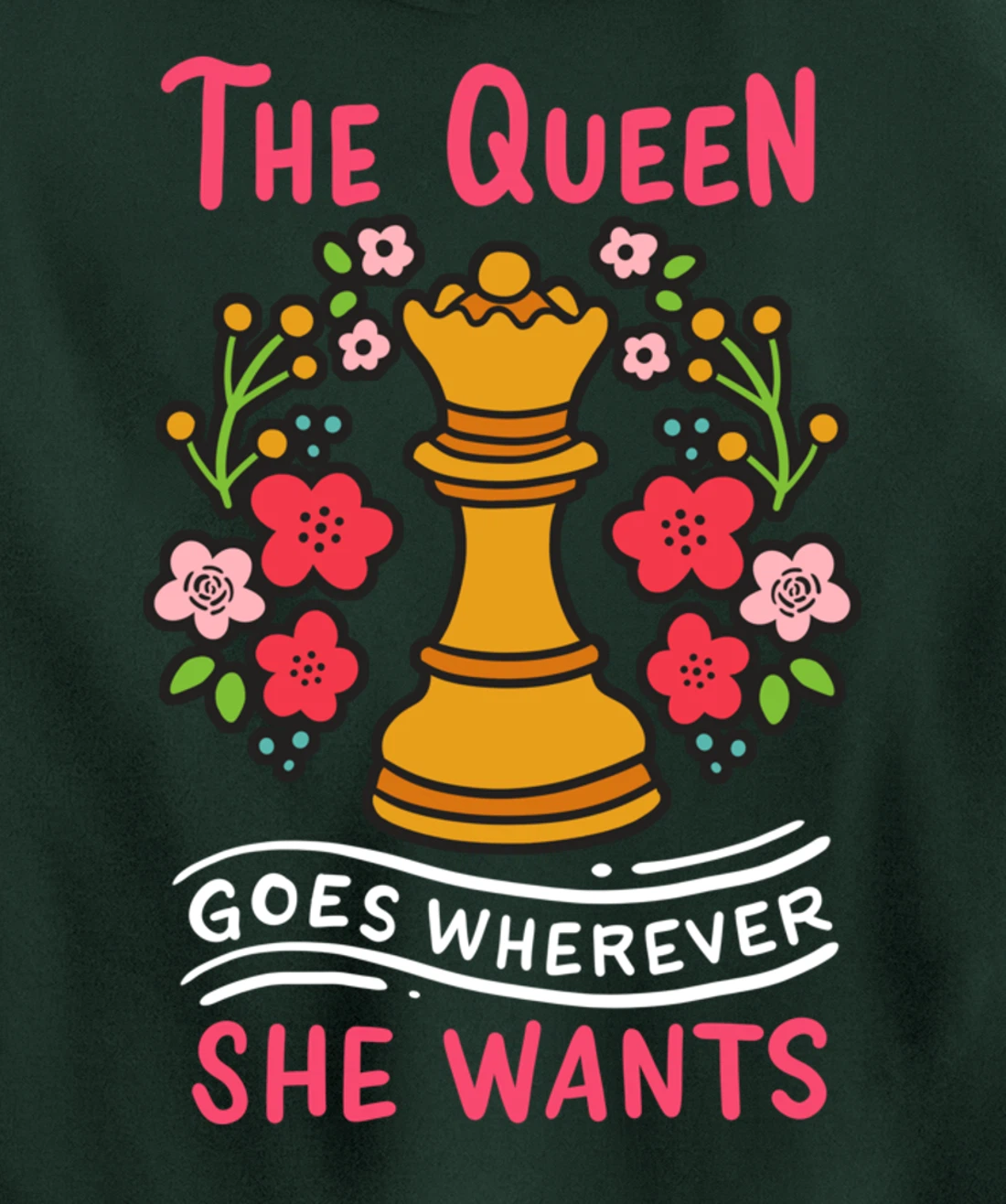 Chess Chessmen Chessboxing Queen Chess Player Gift Pullover Hoodie