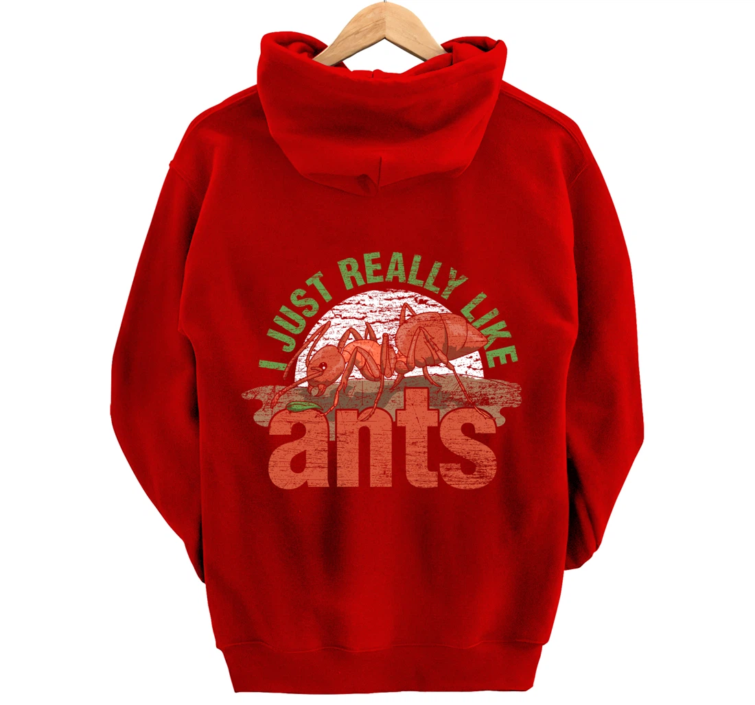 Ant Keeper Gift Idea Entomology Lover Ant Pullover Hoodie