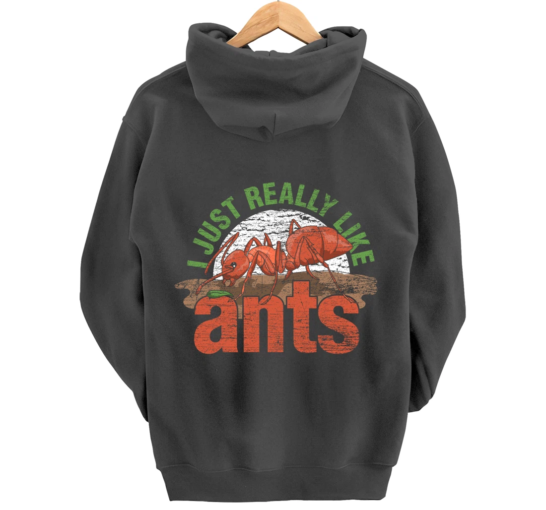 Ant Keeper Gift Idea Entomology Lover Ant Pullover Hoodie