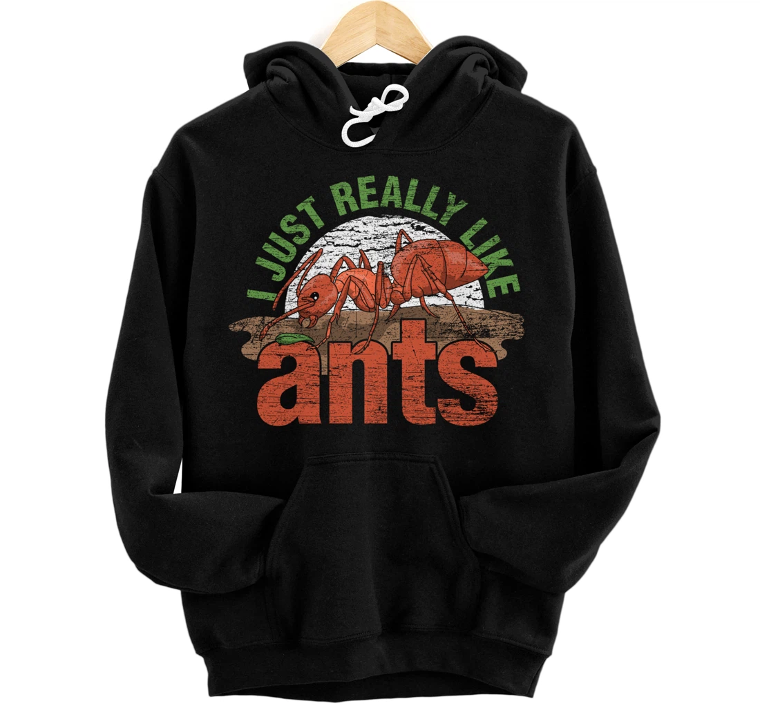 Ant Keeper Gift Idea Entomology Lover Ant Pullover Hoodie