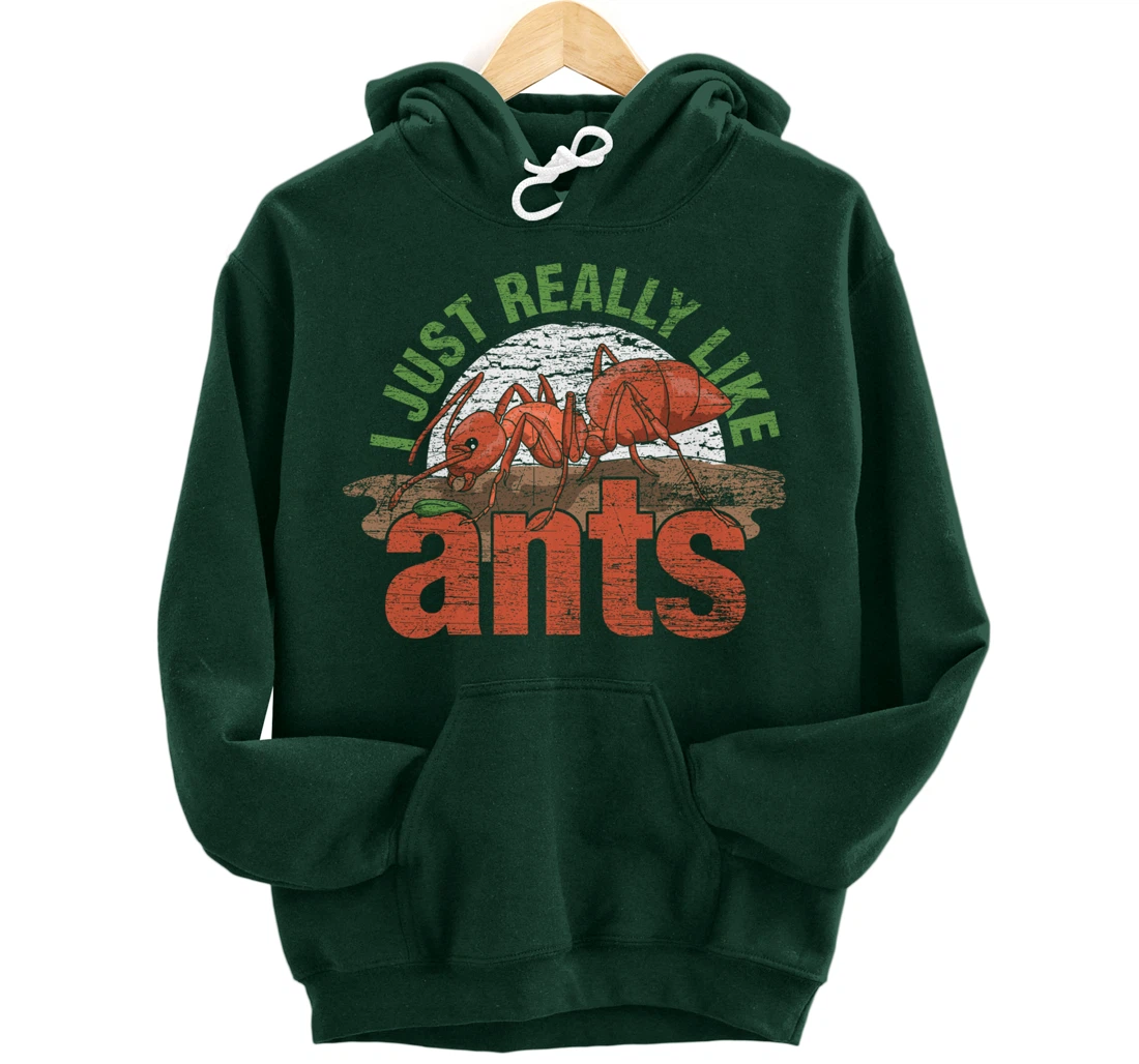 Ant Keeper Gift Idea Entomology Lover Ant Pullover Hoodie