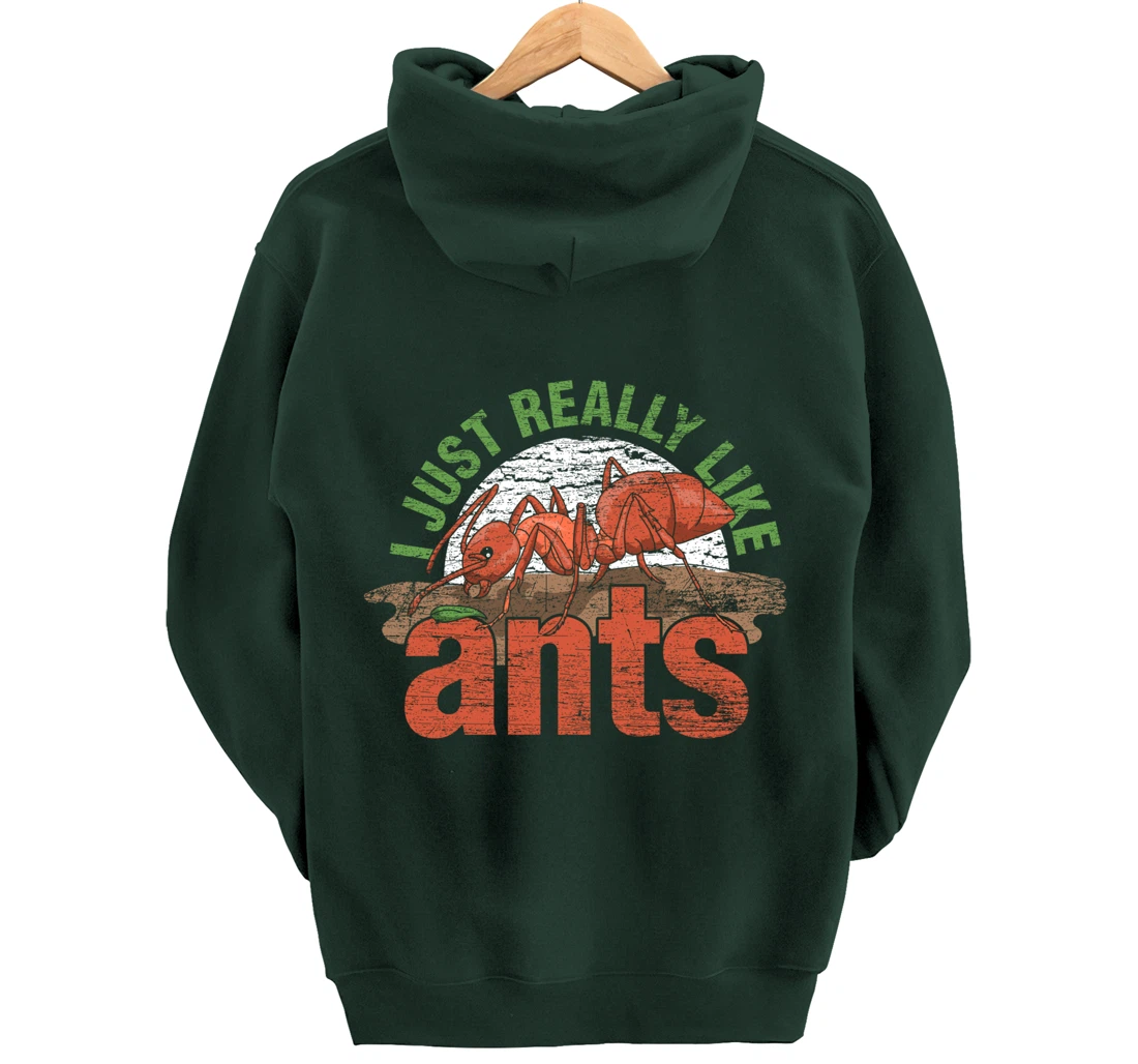 Ant Keeper Gift Idea Entomology Lover Ant Pullover Hoodie