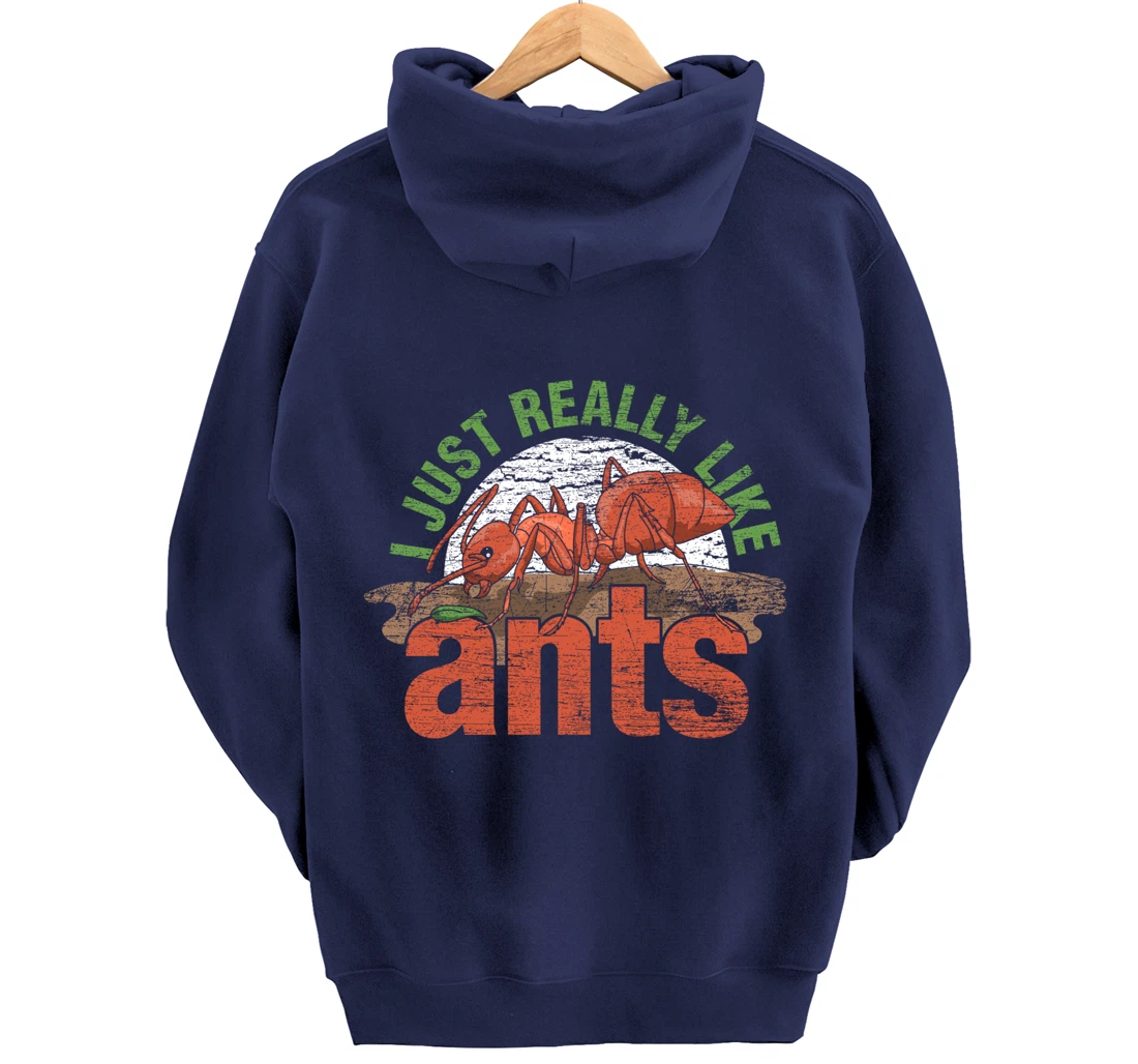Ant Keeper Gift Idea Entomology Lover Ant Pullover Hoodie
