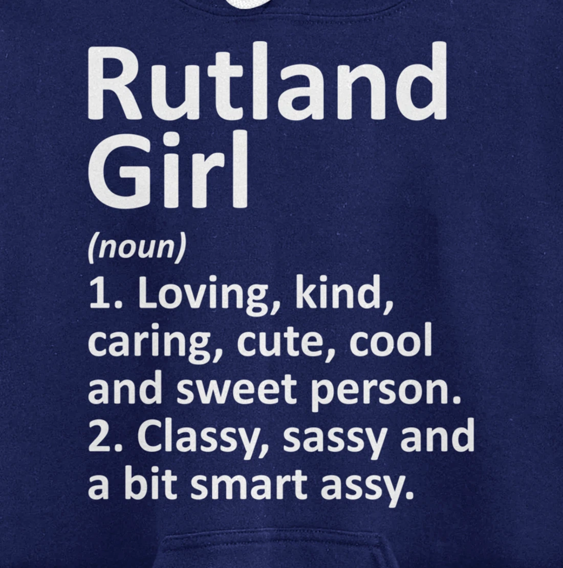 RUTLAND GIRL VT VERMONT Funny City Home Roots Gift Pullover Hoodie
