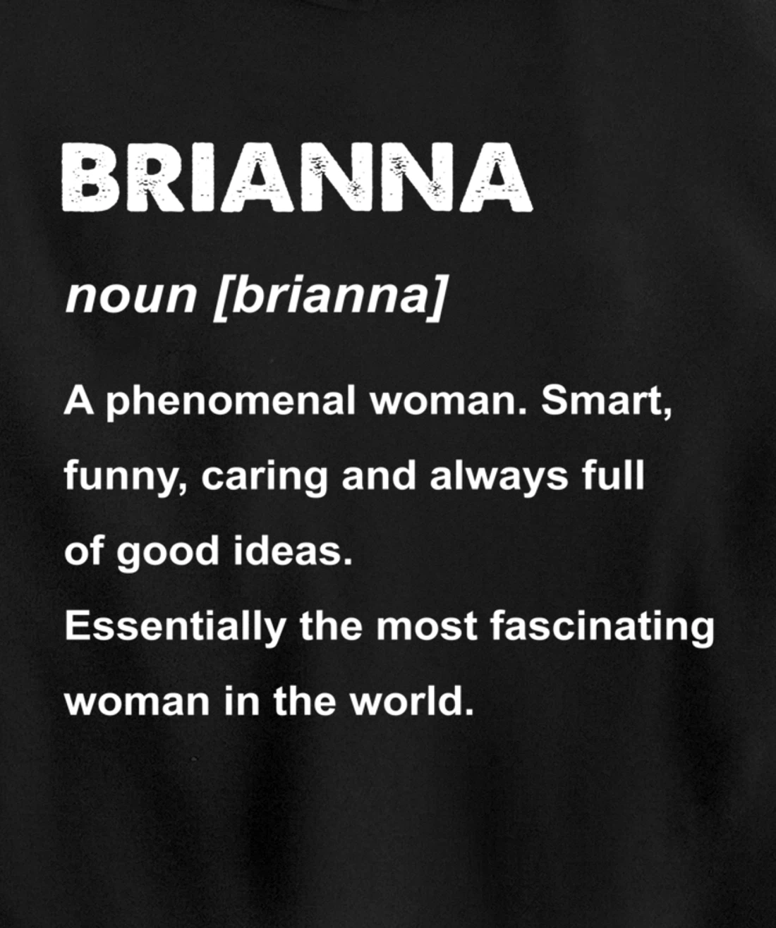 Brianna Name Pullover Hoodie
