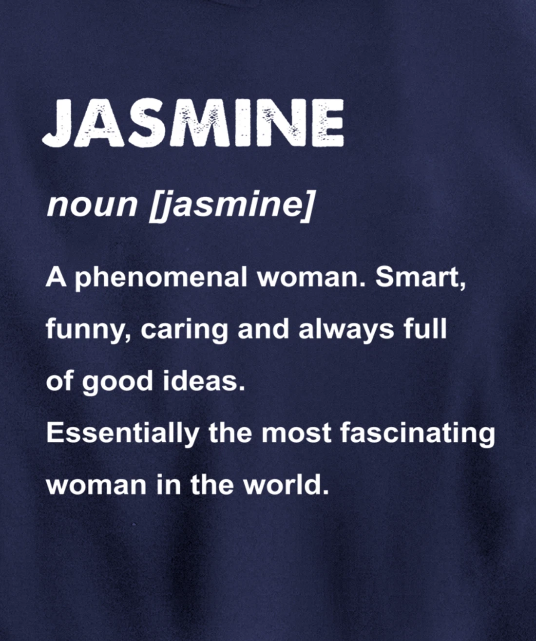 Jasmine Name Pullover Hoodie