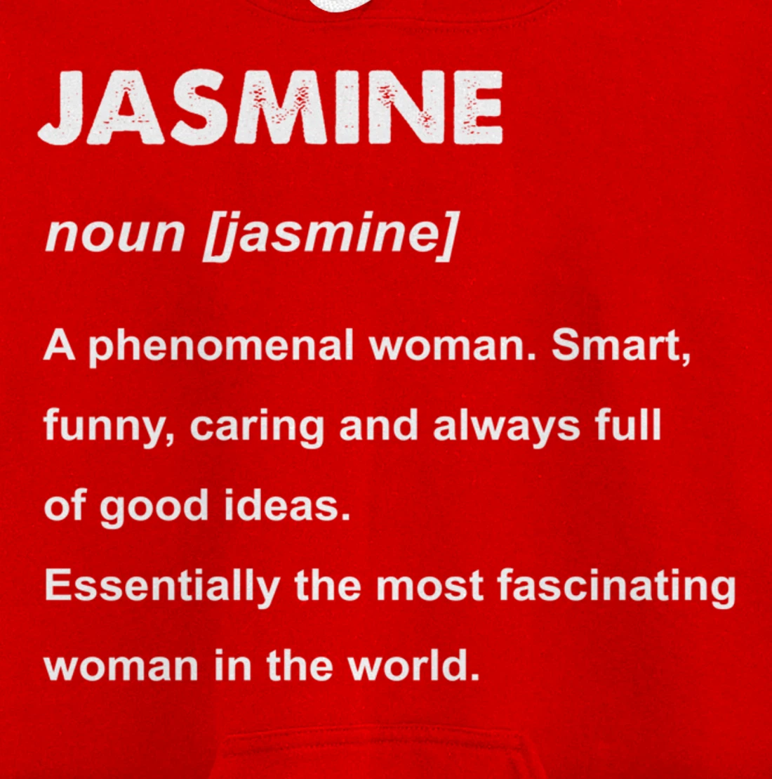 Jasmine Name Pullover Hoodie