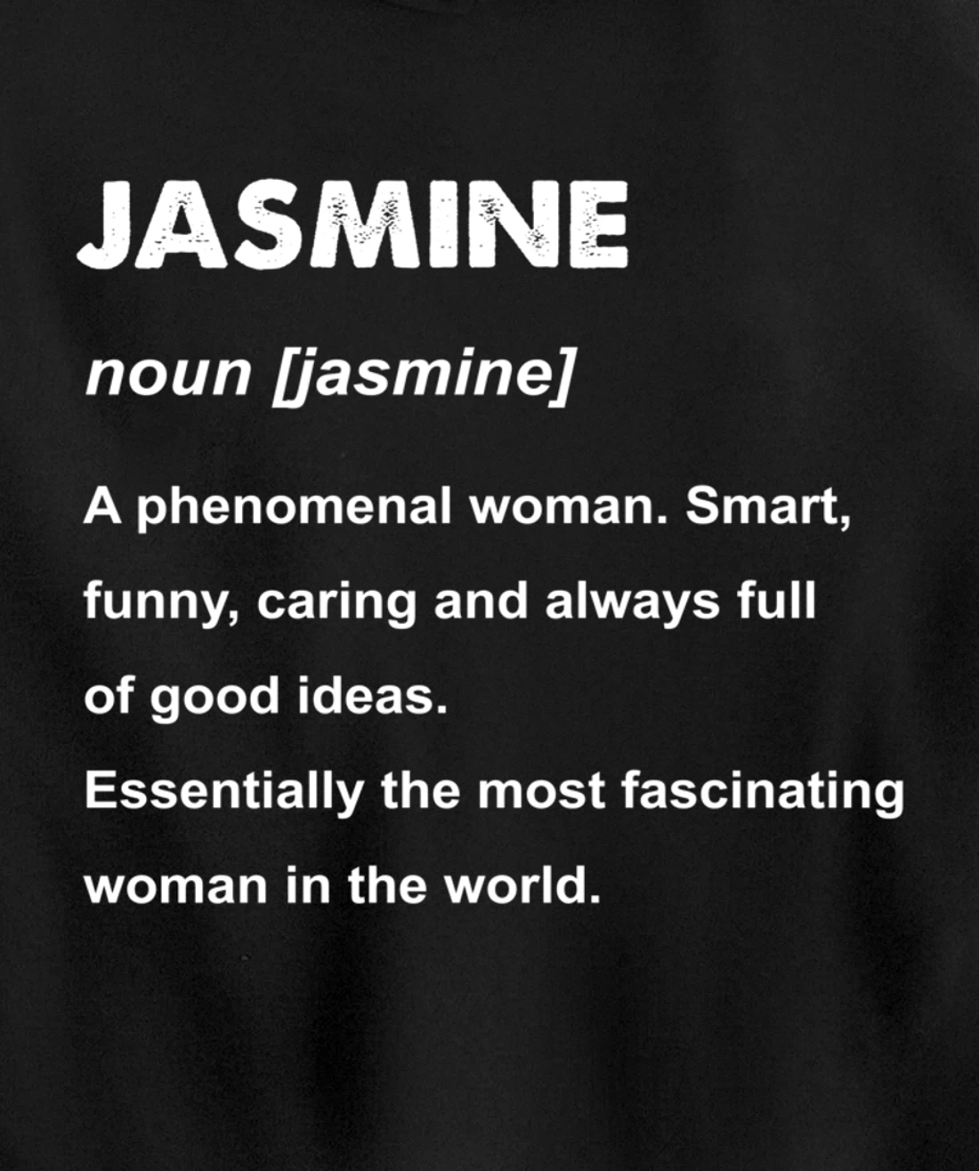 Jasmine Name Pullover Hoodie