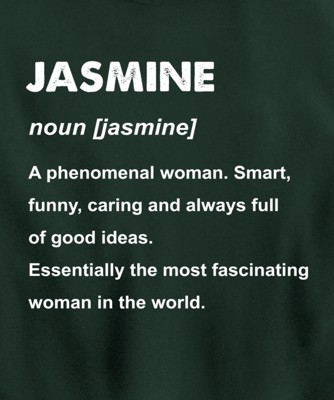 Jasmine Name Pullover Hoodie