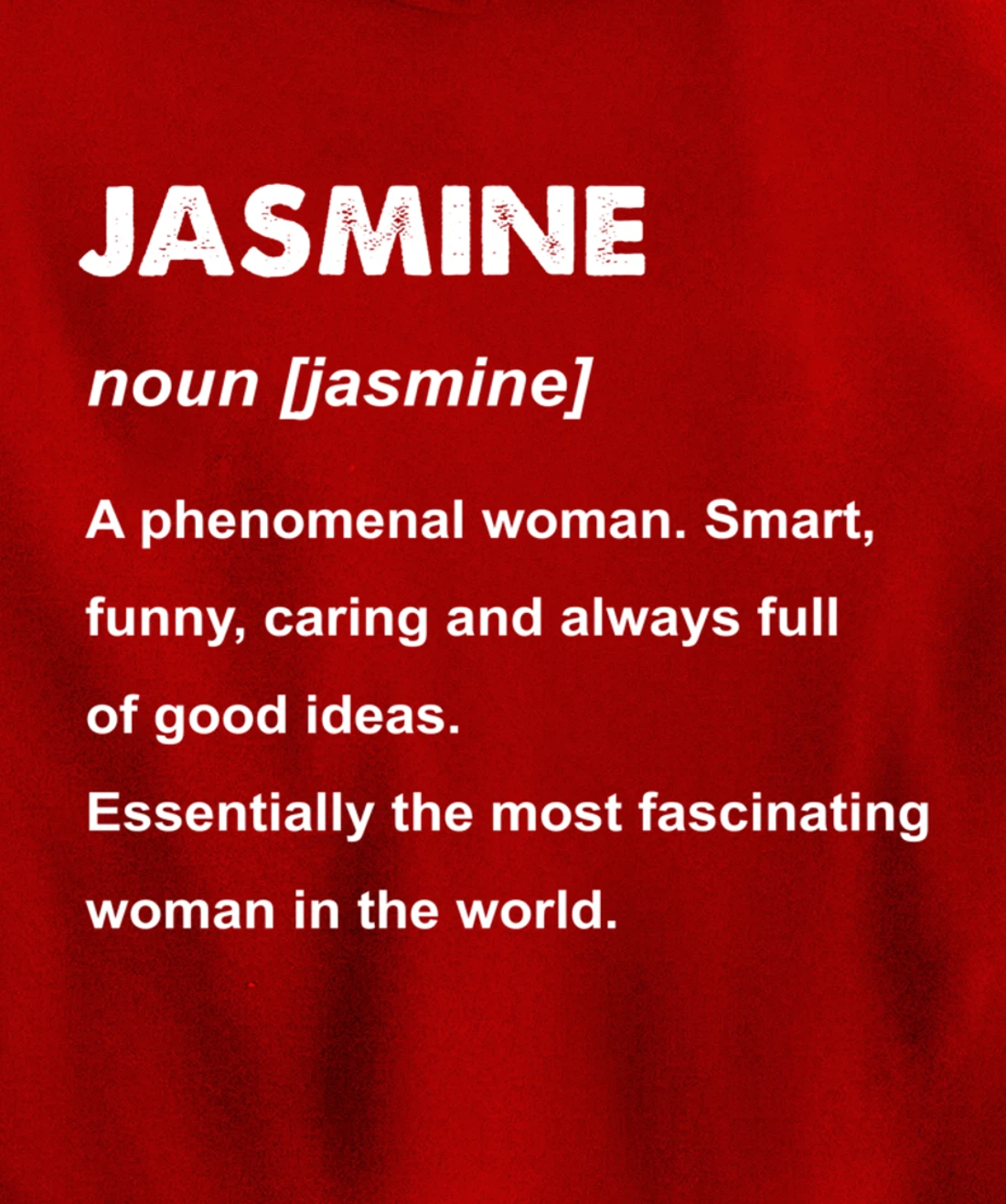 Jasmine Name Pullover Hoodie