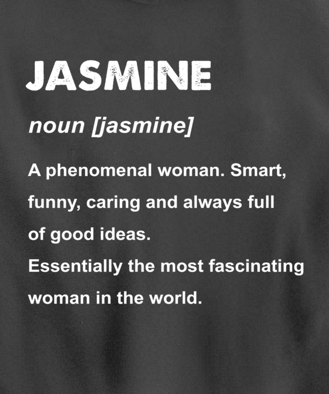 Jasmine Name Pullover Hoodie
