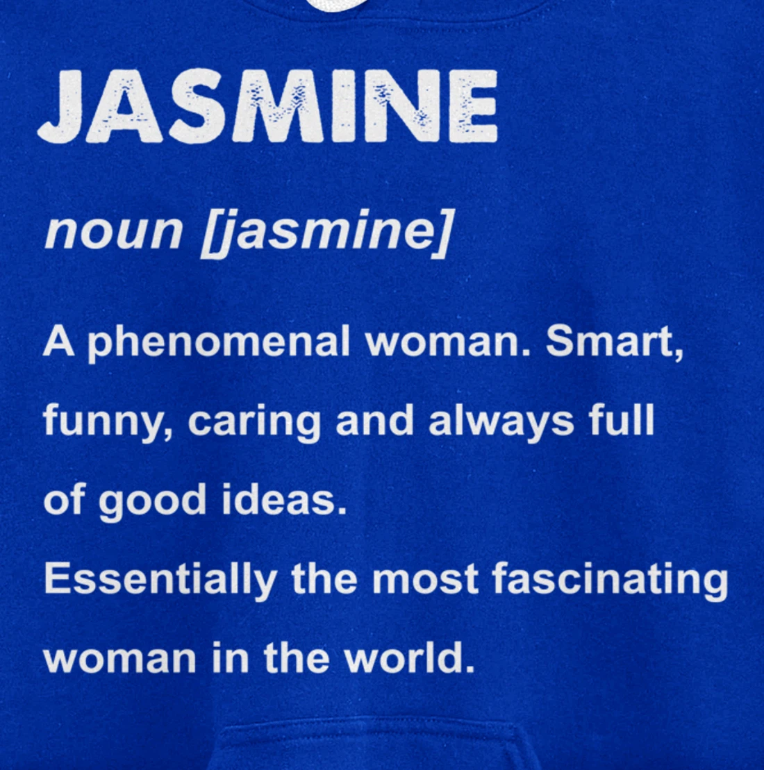 Jasmine Name Pullover Hoodie