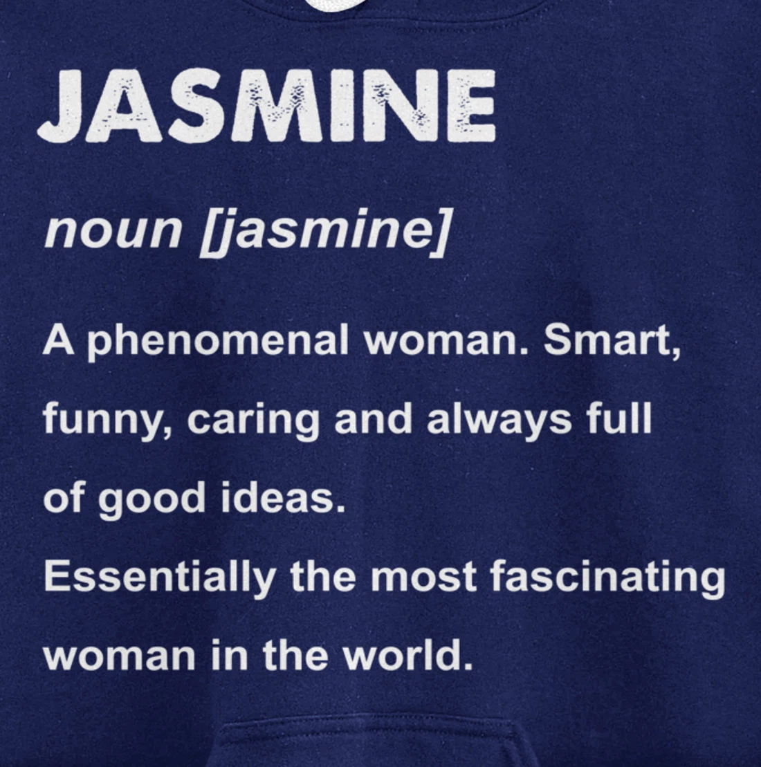 Jasmine Name Pullover Hoodie