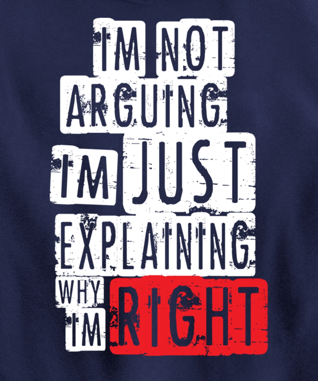 I'm Not Arguing I'm Just Explaining Why I'm Right! Pullover Hoodie