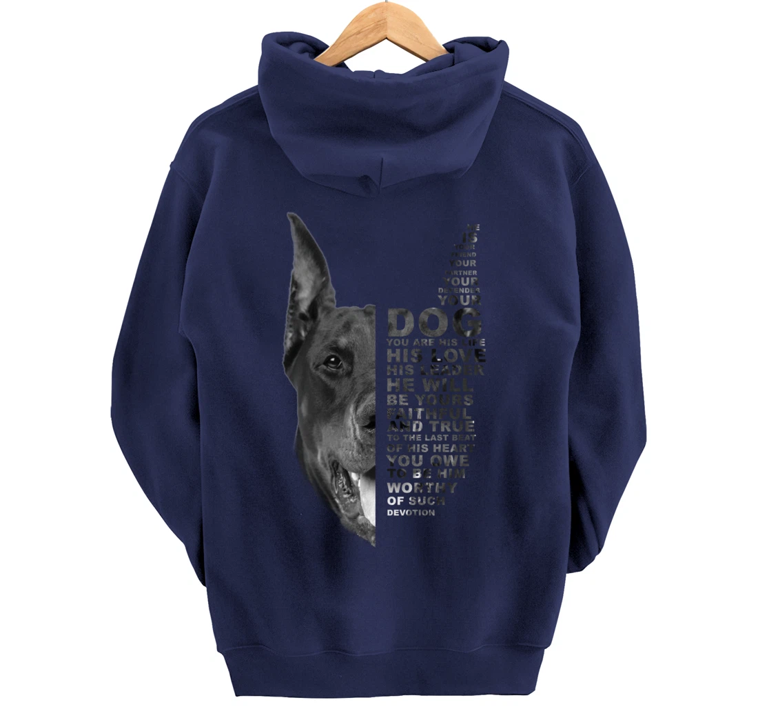 He Is Your Friend Your Partner Your Dog Doberman Dogs Lover Pullover Hoodie