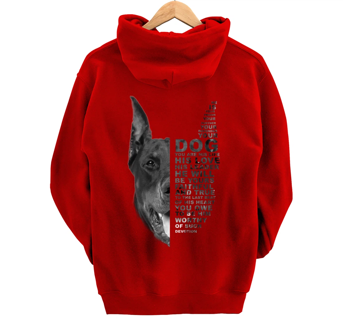 He Is Your Friend Your Partner Your Dog Doberman Dogs Lover Pullover Hoodie