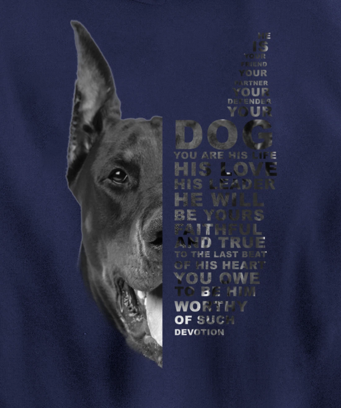 He Is Your Friend Your Partner Your Dog Doberman Dogs Lover Pullover Hoodie