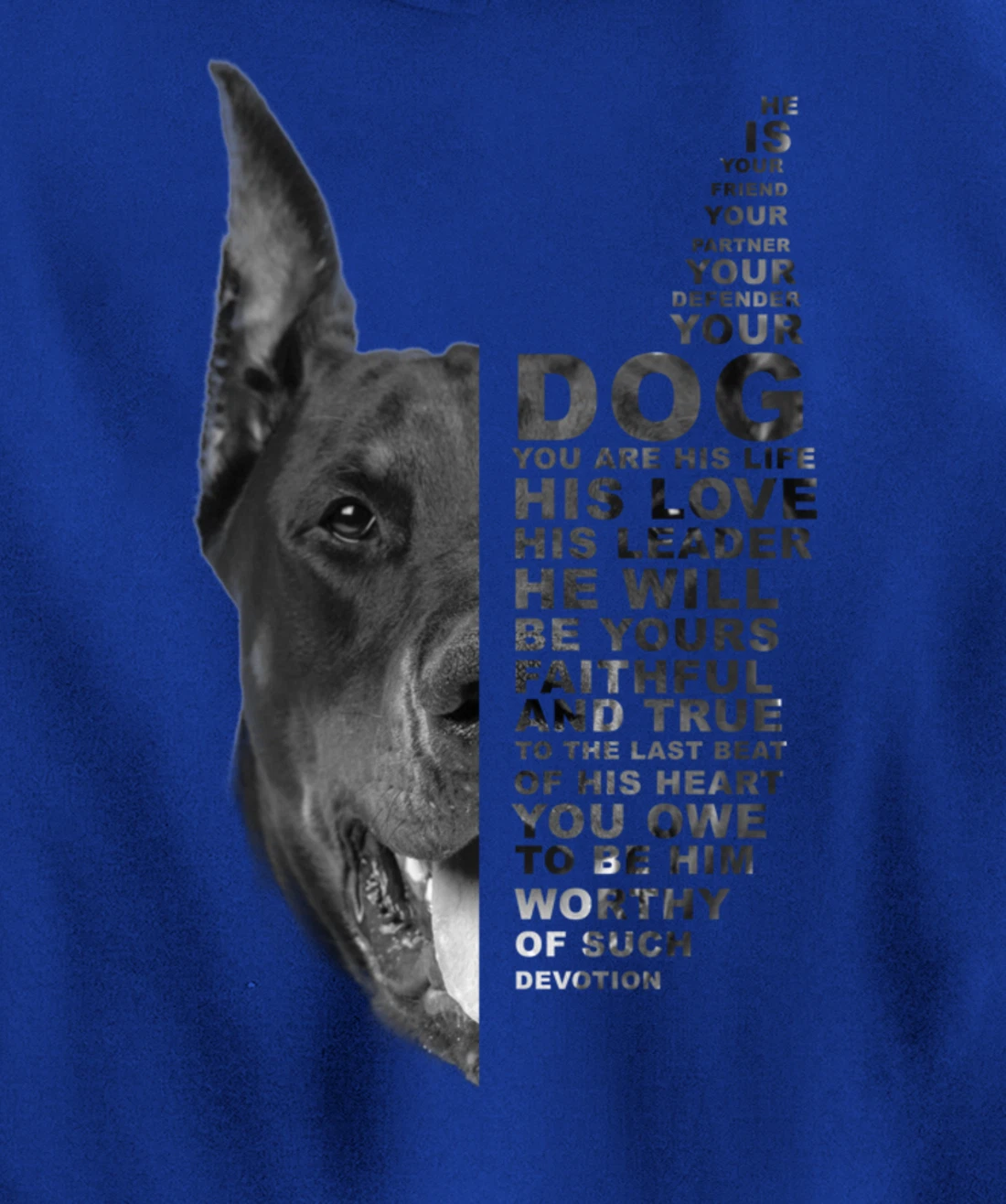 He Is Your Friend Your Partner Your Dog Doberman Dogs Lover Pullover Hoodie