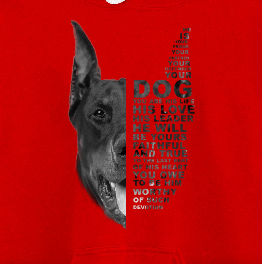 He Is Your Friend Your Partner Your Dog Doberman Dogs Lover Pullover Hoodie