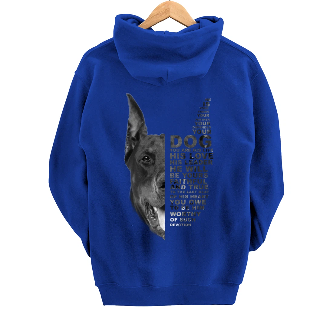 He Is Your Friend Your Partner Your Dog Doberman Dogs Lover Pullover Hoodie