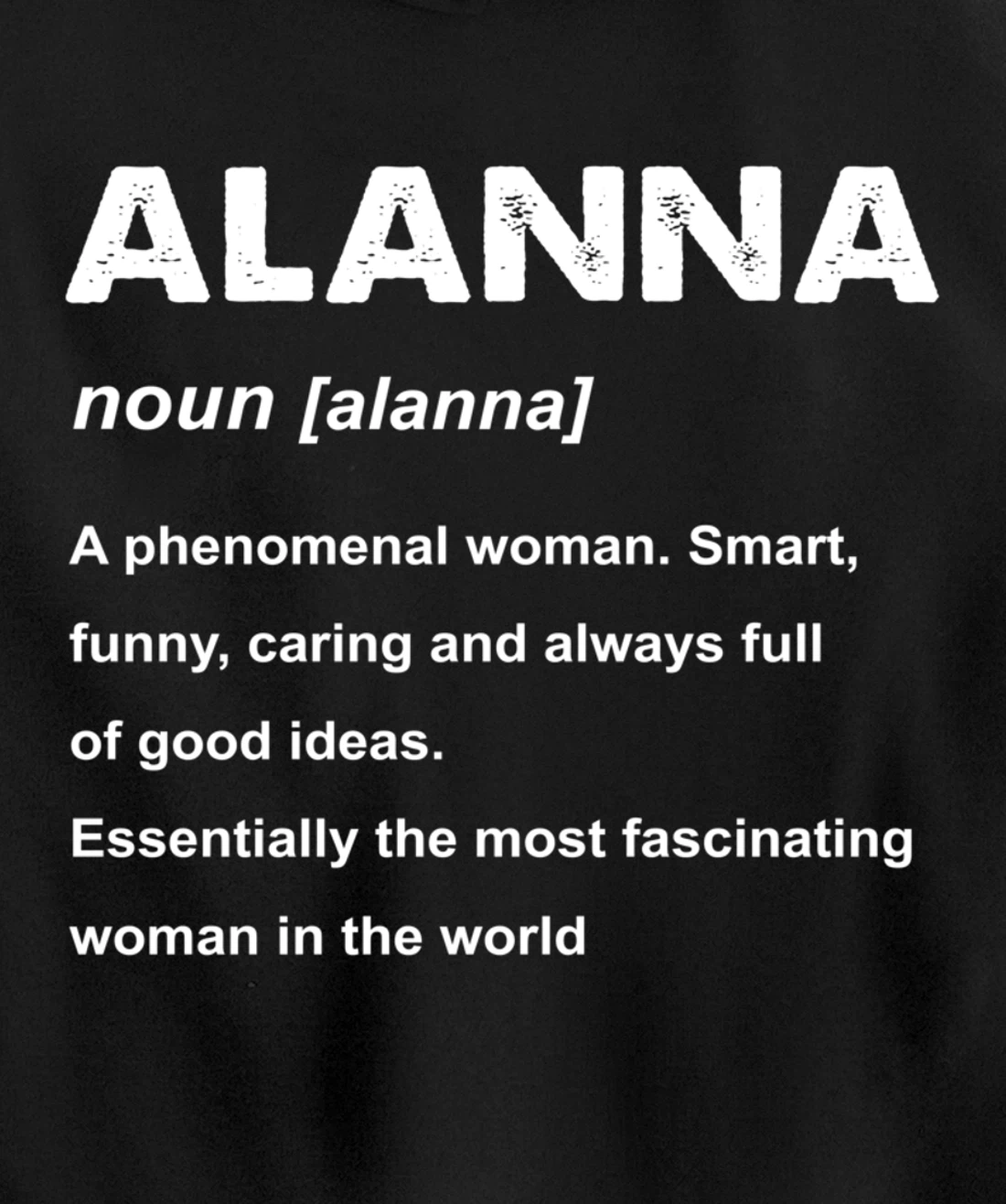 Alanna Name Pullover Hoodie