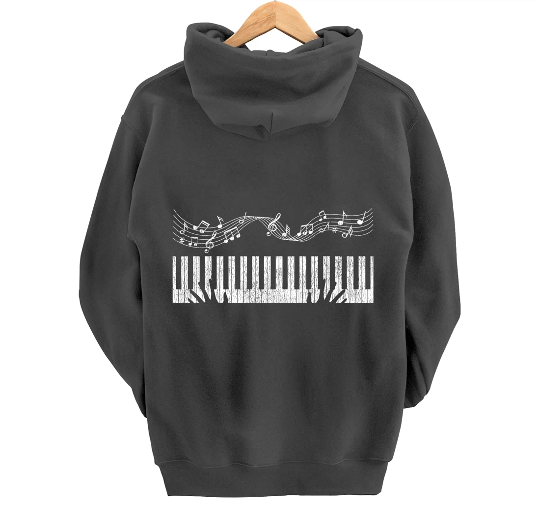 Piano Player Musician Pianist Gift Piano Pullover Hoodie